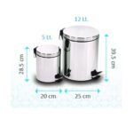 TACHO CON PEDAL DE ACERO 5LT-212