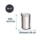 TACHO con PEDAL ACERO 20 LT EB04-10