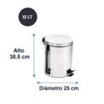 TACHO con PEDAL ACERO 12 LT EB04-09