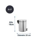 TACHO con PEDAL ACERO 5 LT EB04-08