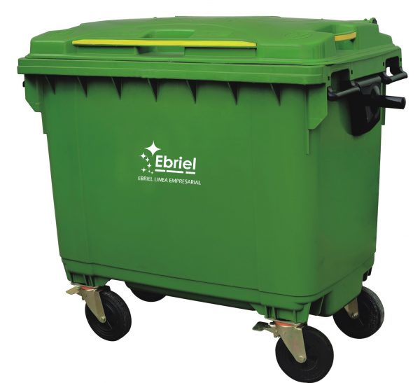 Contenedor de basura - 4 ruedas - 660 litros