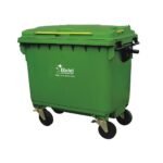 Contenedor de basura - 4 ruedas - 660 litros