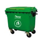 CONTENEDOR DE RESIDUOS SOLIDOS SIN PEDAL - 660 L VERDE