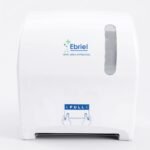 DISPENSADOR PAPEL TOALLA ROLLO AUTO CORTE BLANCO PD-418
