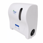 DISPENSADOR PAPEL TOALLA ROLLO AUTO CORTE BLANCO PD-418 - Imagen 3