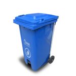 TACHO RECOLECTOR ECOLÓGICO CON SISTEMA A PEDAL DE 120 L - AZUL