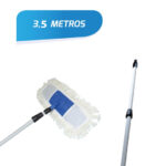 MANGO TELESCÓPICO DE 3.5 METROS + TRAPEADOR DE POLVO 45 CMS Y ARMAZON