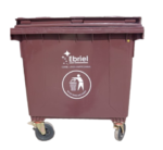 CONTENEDOR DE RESIDUOS SOLIDOS SIN PEDAL 1100 LT MARRON