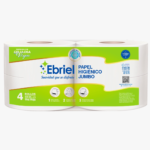 PAPEL HIGIÉNICO JUMBO 400 mt 100% CELULOSA x 4 Rollos