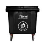 CONTENEDOR DE RESIDUOS SOLIDOS SIN PEDAL 1100 LT NEGRO