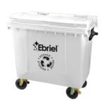 CONTENEDOR DE RESIDUOS SOLIDOS SIN PEDAL - 660 L Blanco