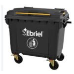 CONTENEDOR DE RESIDUOS SOLIDOS SIN PEDAL - 660 L Negro