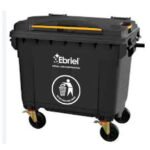 CONTENEDOR DE RESIDUOS SOLIDOS SIN PEDAL - 660 LT NEGRO