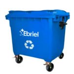 CONTENEDOR DE RESIDUOS SOLIDOS SIN PEDAL - 660 L Azul