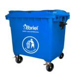 CONTENEDOR DE RESIDUOS SOLIDOS SIN PEDAL - 660LT AZUL