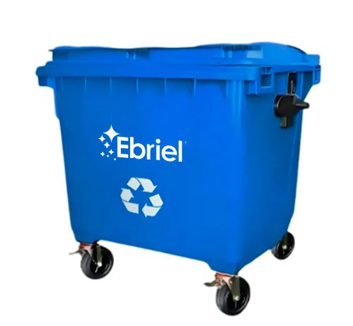 carrito5 CONTENEDOR DE RESIDUOS SOLIDOS SIN PEDAL - 660 L Azul - Imagen 1