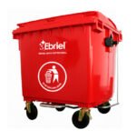 CONTENEDOR DE RESIDUOS SOLIDOS SIN PEDAL 1100 LT ROJO