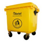 CONTENEDOR DE RESIDUOS SOLIDOS SIN PEDAL 1100 LT AMARILLO